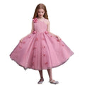 Girls' dresses  new custom 3d floral european and american high-end children's wear princess dress girl dresses