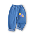 Jeans spring & fall styles for toddlers and young children,  new collection, boys' and girls' printed loose-fit casual straight-leg pants