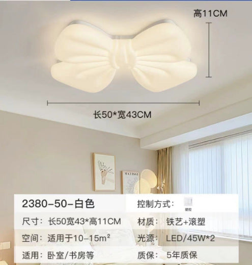 Guangdong Zhongshan Lighting Warm and Romantic Children's Room Bedroom Light Log Cream Wind Flower Master Bedroom Ceiling Light