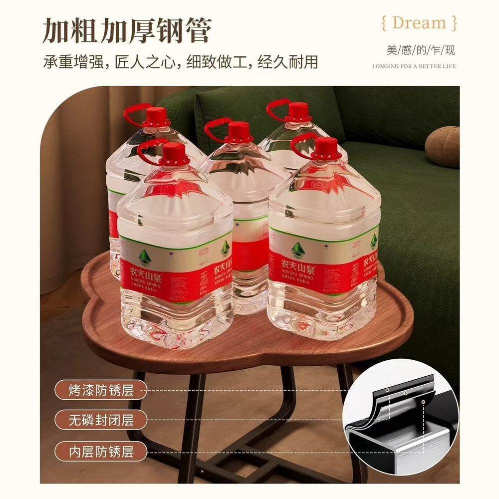 Modern four-leaf clover for home round bedroom simple balcony side table coffee table small apartment living room sofa casualaccessible luxury