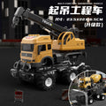 Kids' off-road transport trailer dump truck construction vehicle simulation inertia alloy container truck toy dump truck