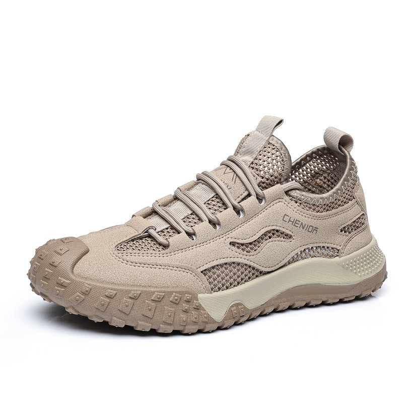Men's safety shoes: anti-smash, anti-puncture, breathable & lightweight summer work shoes - insulated, closed-toe, odor-resistant, and durable