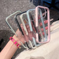 Suitable for iphone17promax acrylic transparent mobile phone case apple 16 colorful two-in-one mobile phone protective case