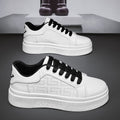 Men's fashion sneakers: 2025 spring new arrivals - trendy, versatile, chunky sole white shoes for students, athletic & casual wear