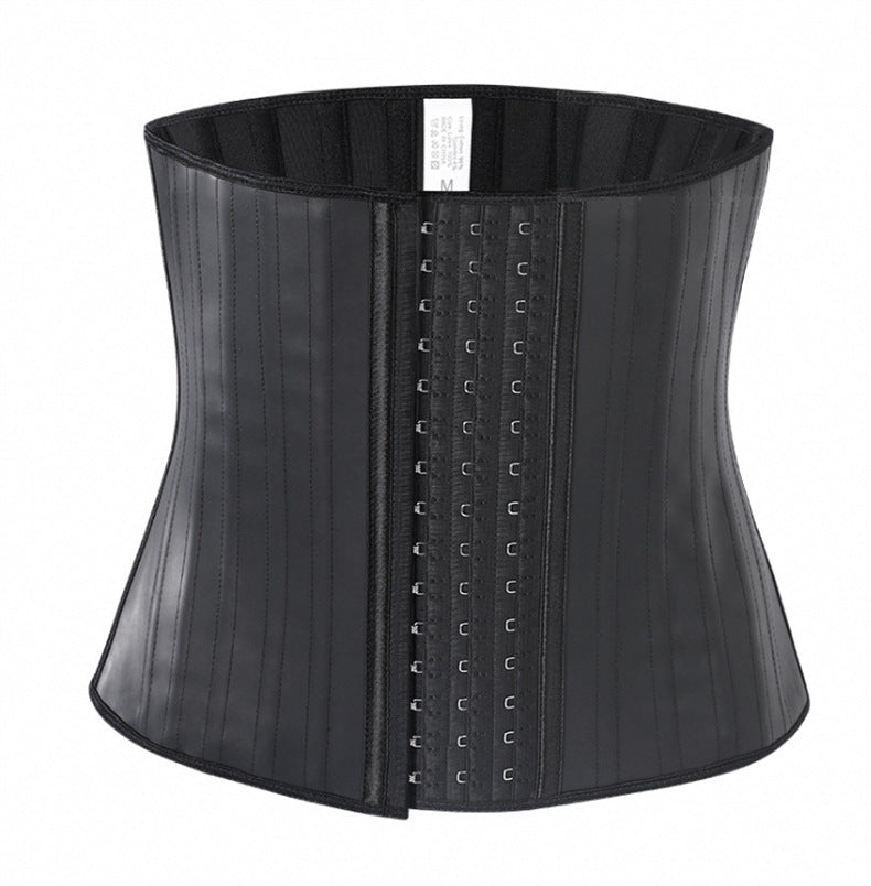 25 steel frame matte rubber body shaping garment sports girdle fitness tummy control corset female waist t rainer