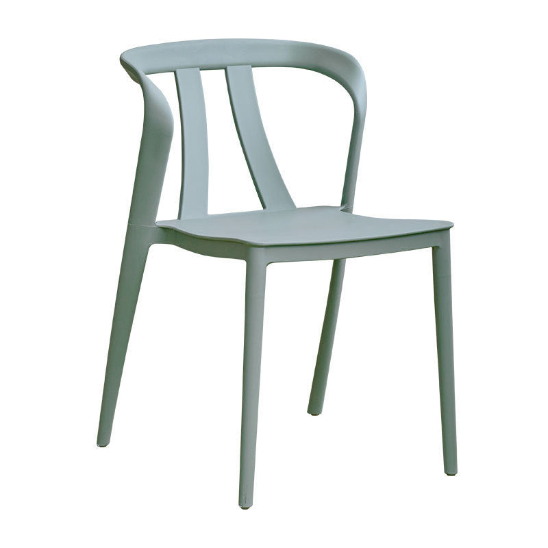 Scandinavian plastic chair balcony courtyard popular dining table and chair thickened dining chair stackable casual backrest stoolaccessible luxury