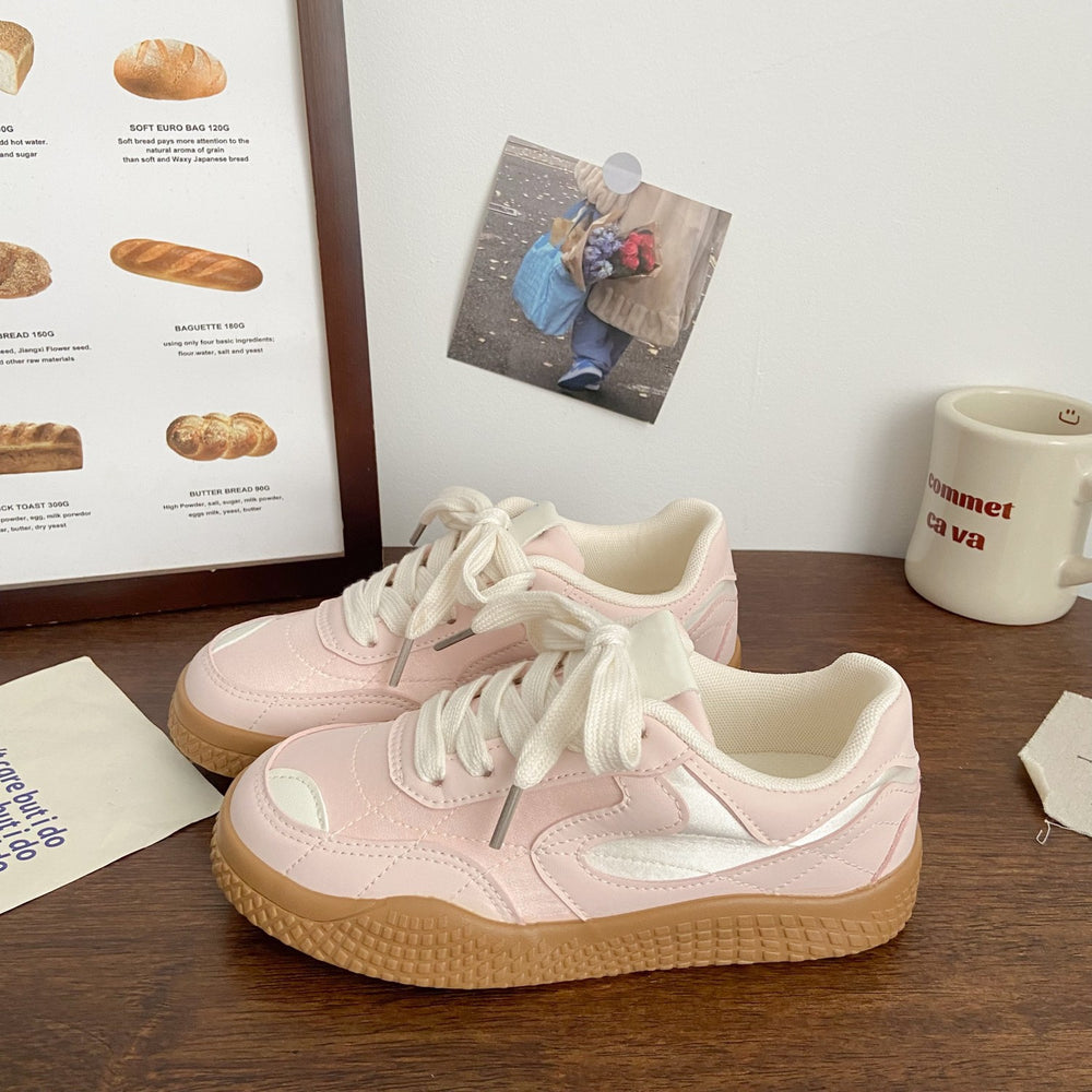 German army trainers (gats) - women's niche design chunky platform sneakers, 2026 new summer breathable white shoes, versatile chic footwear