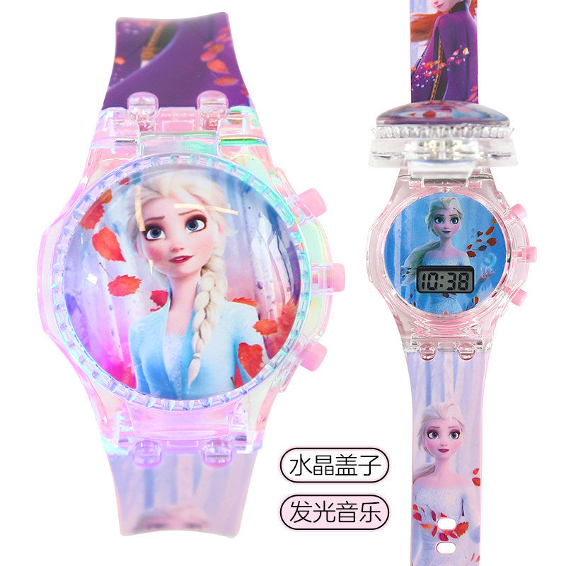 Educational toy unicorn kids watch - musical, light-up, rotating electronic watch for boys and girls, ages 3-9