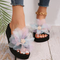 New plus size slide sandals women's fashion slippers cross-border export dropshipping flats