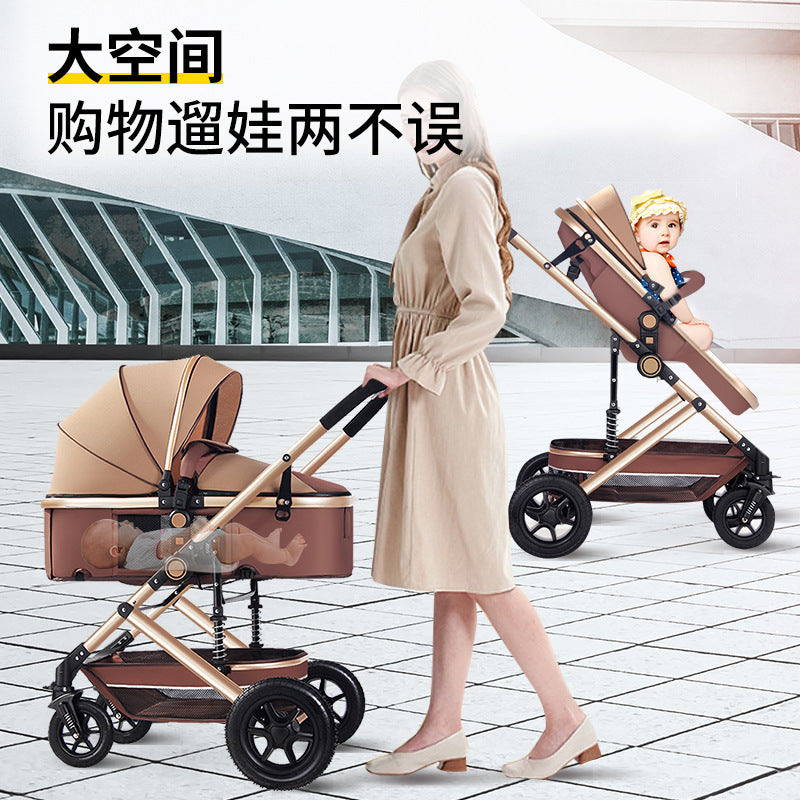Lightweight two-way stroller - convertible pushchair for babies and toddlers - perfect for lounging and walking - baby carriage - must-have for parents