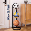 Ball storage rack - home basketball storage, soccer & sports multifunctional organizer, indoor multi-tier ball display stand