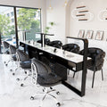 Manufacturer's new arrival porcelain-free manicure table with marble tabletop, dust-proof with vacuum cleaner socket, manicure table and chair set