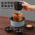 Portable travel tea set - outdoor camping quick cup - business souvenir - tea infuser - gongfu tea set gift