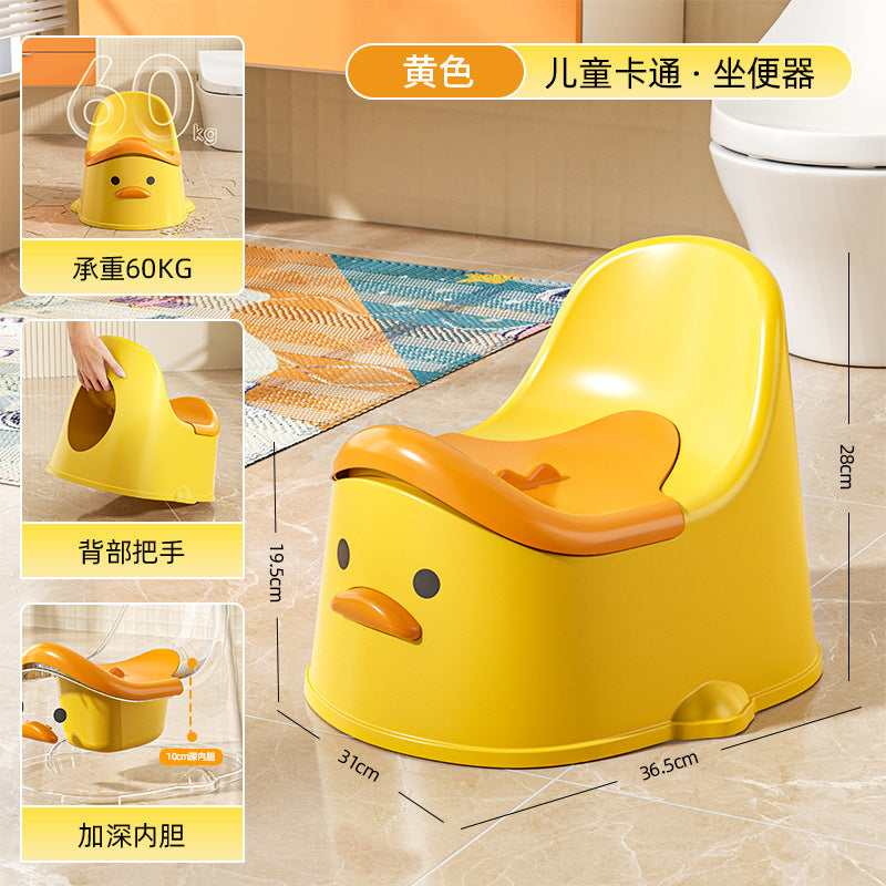 Kids potty training toilet - easy-to-assemble all-in-one design for baby boys and girls