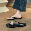 Women's flip-flops: comfortable, minimalist, non-slip, thick-soled, fairy-tale style, sweet beach sandals, heart-shaped slippers, korean casual