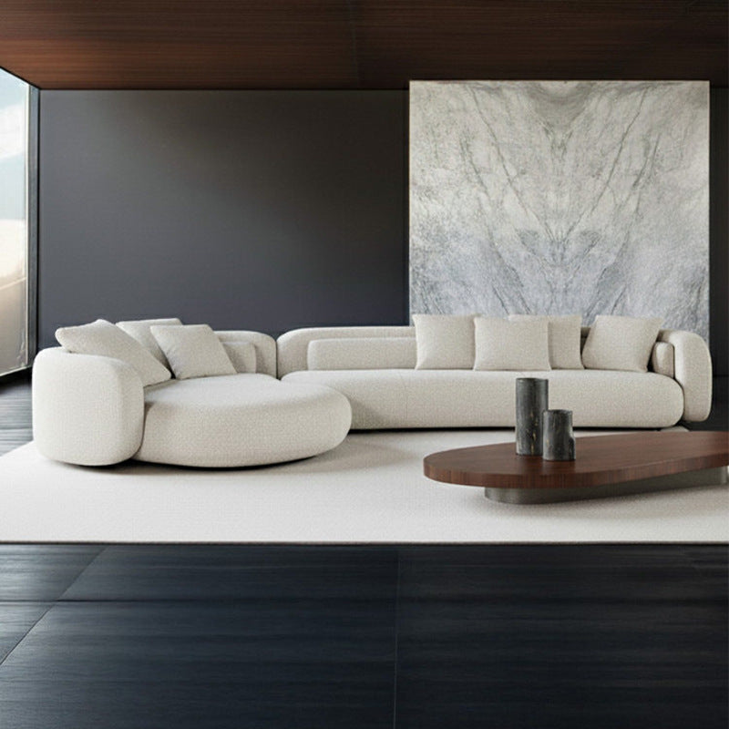 Bessel sofa italian normcore special shaped large flat villa module curved cashmere living room fabric sofa