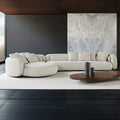 Bessel sofa italian normcore special shaped large flat villa module curved cashmere living room fabric sofa