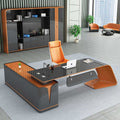 Painted boss desk office desk creative executive desk casual modern office desk medical beauty consultation table and chair set