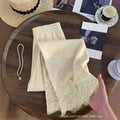 fashionsummernew arrival linen lace wide-leg pants high waistdrapedelegantcasual pants