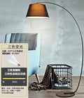Floor lamp living room sofa next to creative art decoration popular scandinavian sense of designaccessible luxury cloth cover fishing lamp