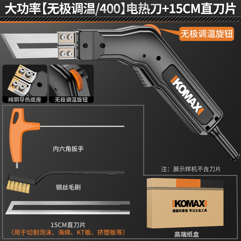 High-power electric hot knife foam cutter, plastic kt board cutting tool, sponge hot melt knife, acrylic hot cutting knife
