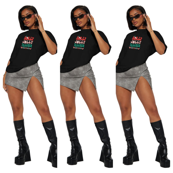 YDT-10066 European and American women's clothing, 's new models, fashionable and casual printed women's T-shirts,  women's clothing