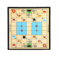 Children's tabletop game educational toy ten-in-one multi-function checkers flying chess chess storage double-sided chess board