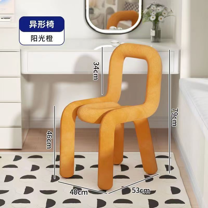 Bedroom chair scandinavianins designer simple creative popular makeup stool casualstylish special-shaped dining chair