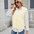 Fashion cross-border foreign trade women's clothing new arrival  independent station casual row button knittingsweater vest vest trendy