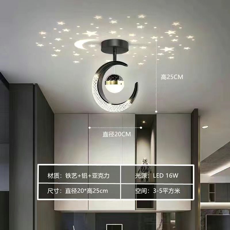 Corridor aisle light new entrance foyer balcony lighting Daquan Internet celebrity starry sky high-end entrance staircase aisle light