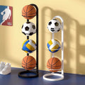 Ball storage rack - home basketball storage, soccer & sports multifunctional organizer, indoor multi-tier ball display stand
