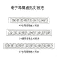 Wholesale piano & electronic keyboard note stickers - 61-key, 54-key, 49-key - adhesive note stickers for beginners - direct from the manufacturer