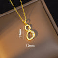 [set] cross-border fashion elegant light luxury full zirconium sweater chain exquisite copper micro-embedded earrings necklace jewelry combination