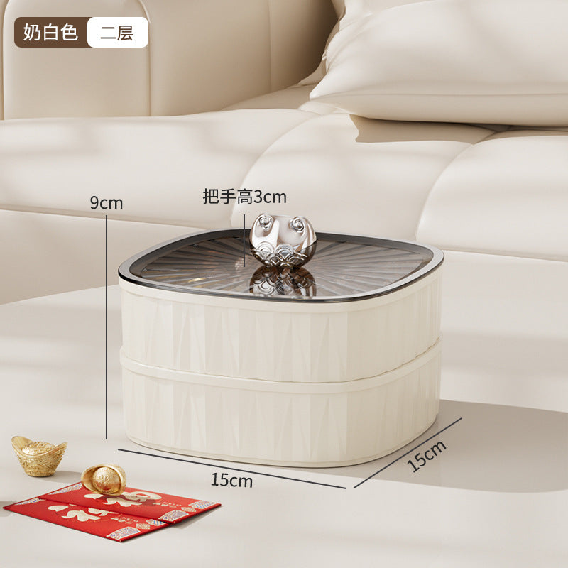 Luxury sealed fruit bowl - premium 2025 design for home living room coffee table - candy & snack display, dried fruit storage box