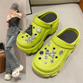Women's "cloudfoam" clogs - new 2023 summer collection: chunky platform, height-boosting, non-slip, trendy beach sandals