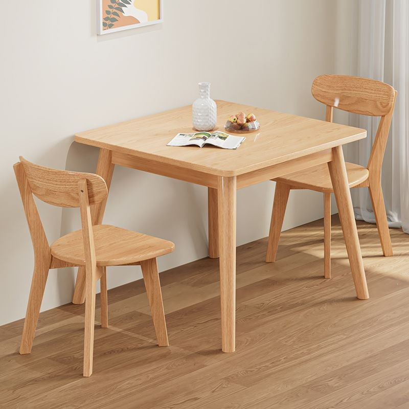 Nordic all solid wood dining table square square table chair eight immortals table dining table dining chair combination dining table and chair home table
