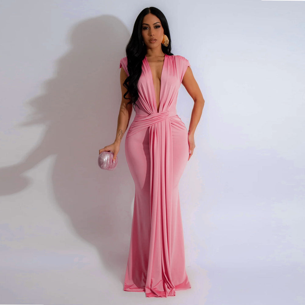 hot-selling european and american sexy dress sleeveless dress european and american clothing foreign trade cross-border dress hip skirt