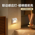 Magnetic induction night light - rechargeable, ideal for apartments, stairs, seniors, bedside, hallways, bathrooms, and footlights