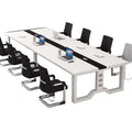Conference table - minimalist rectangular desk, office desk and chair set, modern computer desk, training table, rectangular workstation