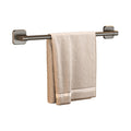 Factory supply punch-free gun gray single and double pole towel rack bathroom towel bar hanging rod bathroom double pole