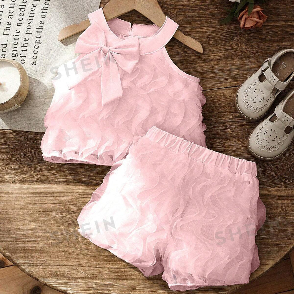 Kids clothing cross-border exclusive iexport fashion children's clothing new arrival children's wave mesh suit skirt
