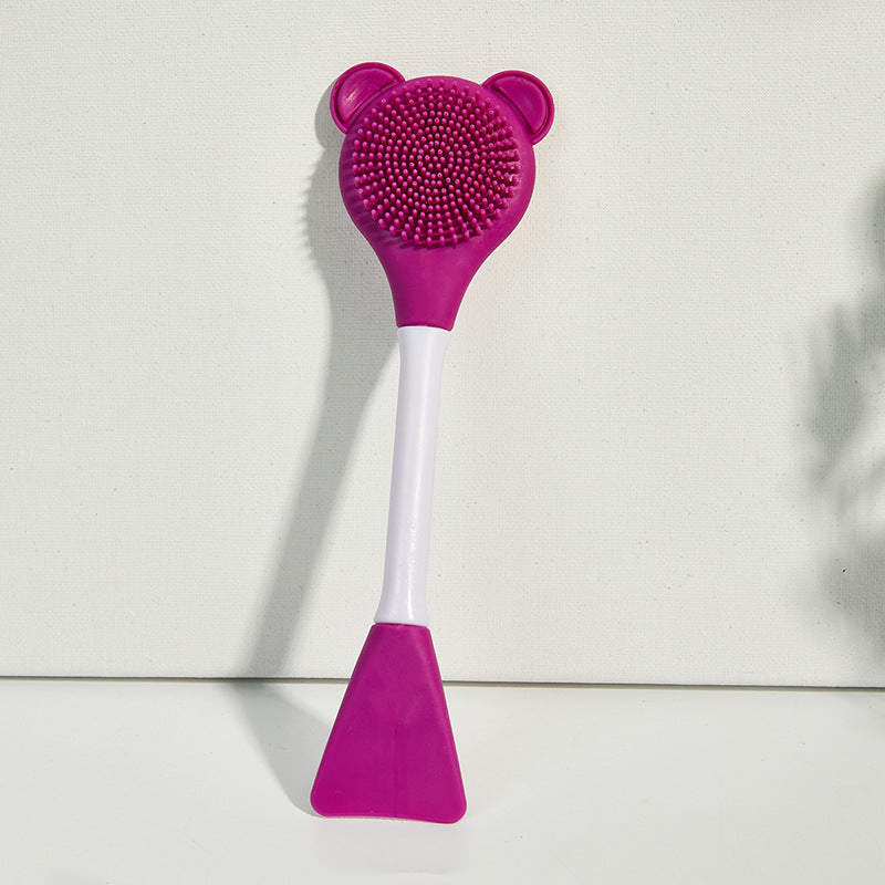 Directly from the manufacturer, double head dual-purpose silicone mask brush DIY mask homemade mold adjustment stick face cleaning tool