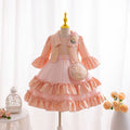 New in stock skirt set children's dress three-piece cake princess dress girls' birthday dress flower girl