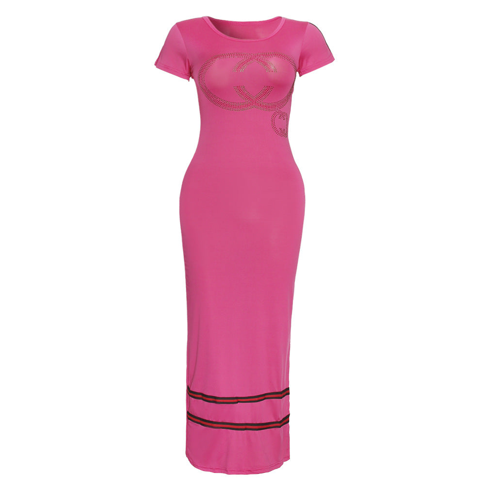 supply   simple and elegant silm hip pencil skirt multi-color optional hot diamond pure color