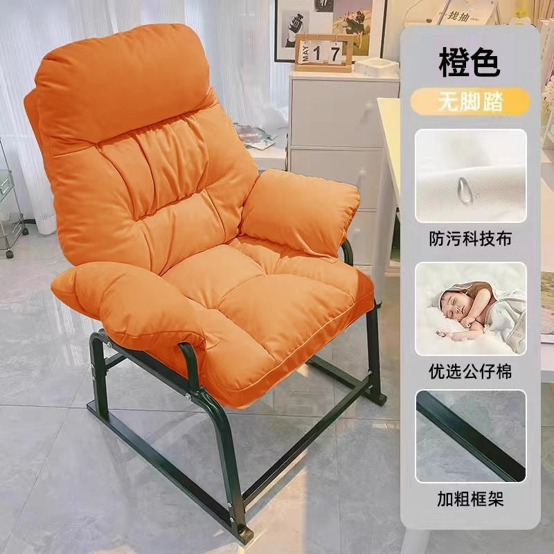 Recliner, dual-purpose office chair, reclining and sleeping, single foldable lunch break nap chair, dormitory chair, lazy sofa chair