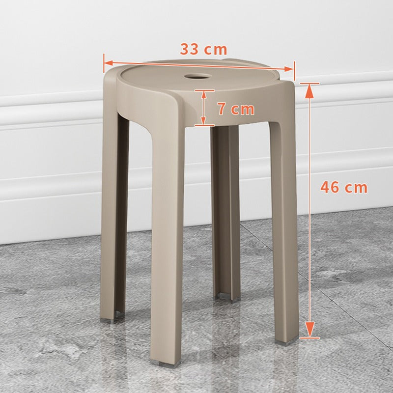 Thickened plastic stoolfor home stackable dining table bench long sitting comfortable chair windmill stool plastic round stool