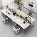 Modern office desk, staff slot, double four-person slot, perforated board, hanging board, storage screen, table and chair combination, commercial office