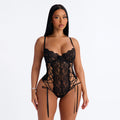 Dcheux sexy lingerie babydoll - new summer lace trim cutout bodysuit