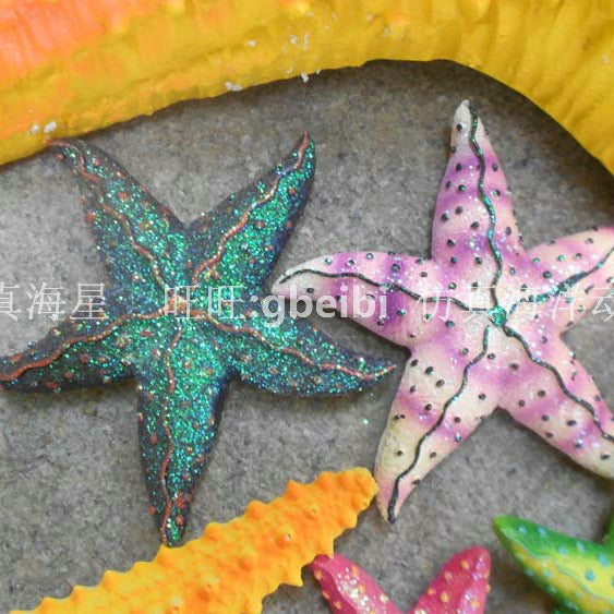 Simulation starfish fake fish ocean theme hotel restaurant decoration Mei Chen animation wall pendant resin starfish model