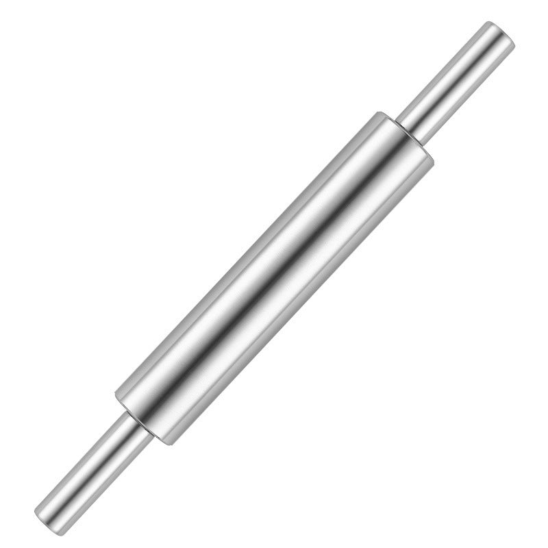 Stainless steel rolling pin - kitchen baking tool for dumplings, noodles, and more - seamless roller